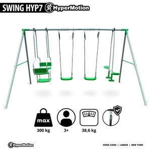 Altalena per bambini da 6 persone - parco giochi in giardino