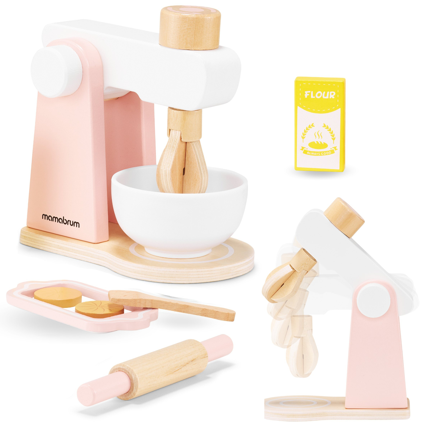 Impastatrice in legno con accessori, per bambini
