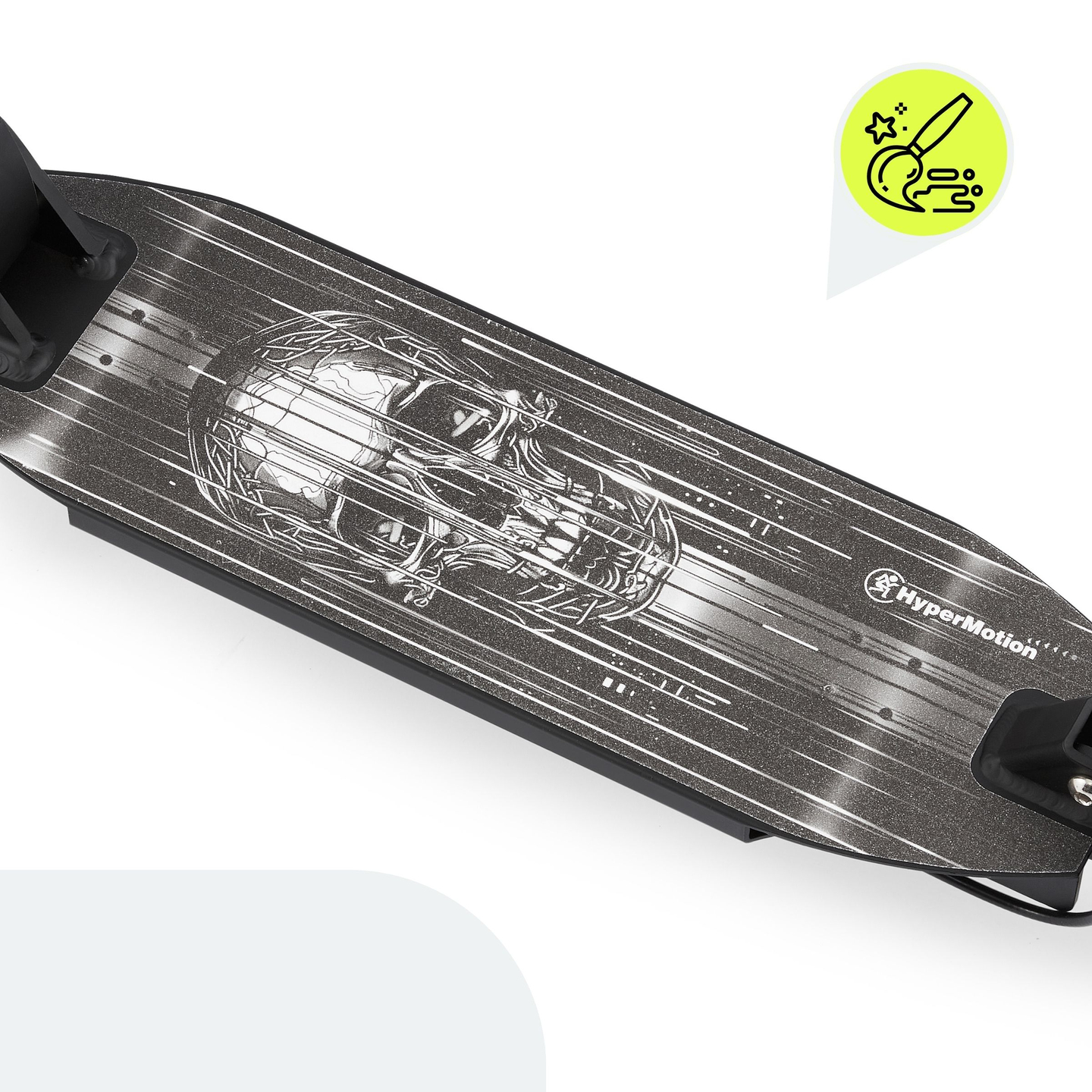 Scooter a due ruote per giovani adulti - con ammortizzatore - HyperMotion Skyline - nero, alluminio - 100kg