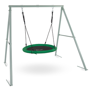 Altalena da giardino a nido di cicogna con telaio e corde