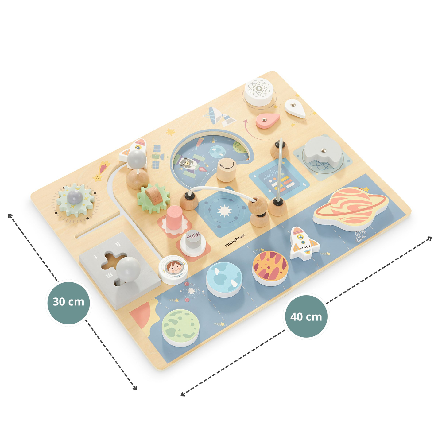 Tavola manipolativa di legno - Cosmos
