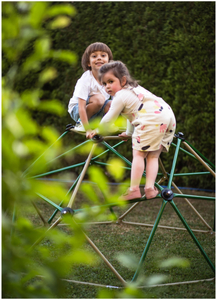 Cupola di arrampicata per bambini HyperMotion XL, geodome, parco giochi da giardino, diametro: 1,8 m