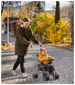 Carrozzina leggera, Moby-System Barton colore: grigio