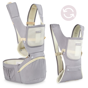 Marsupio ergonomico - AMY 10in1 - 0-36 mesi, grigio