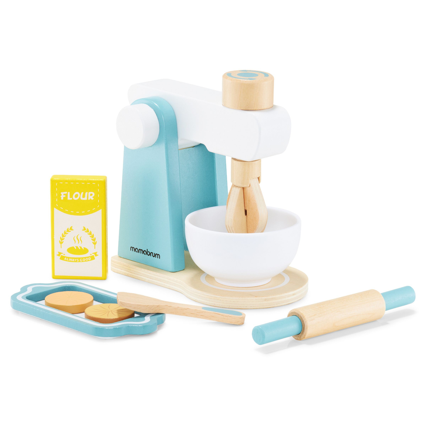 Miscelatore in legno con accessori