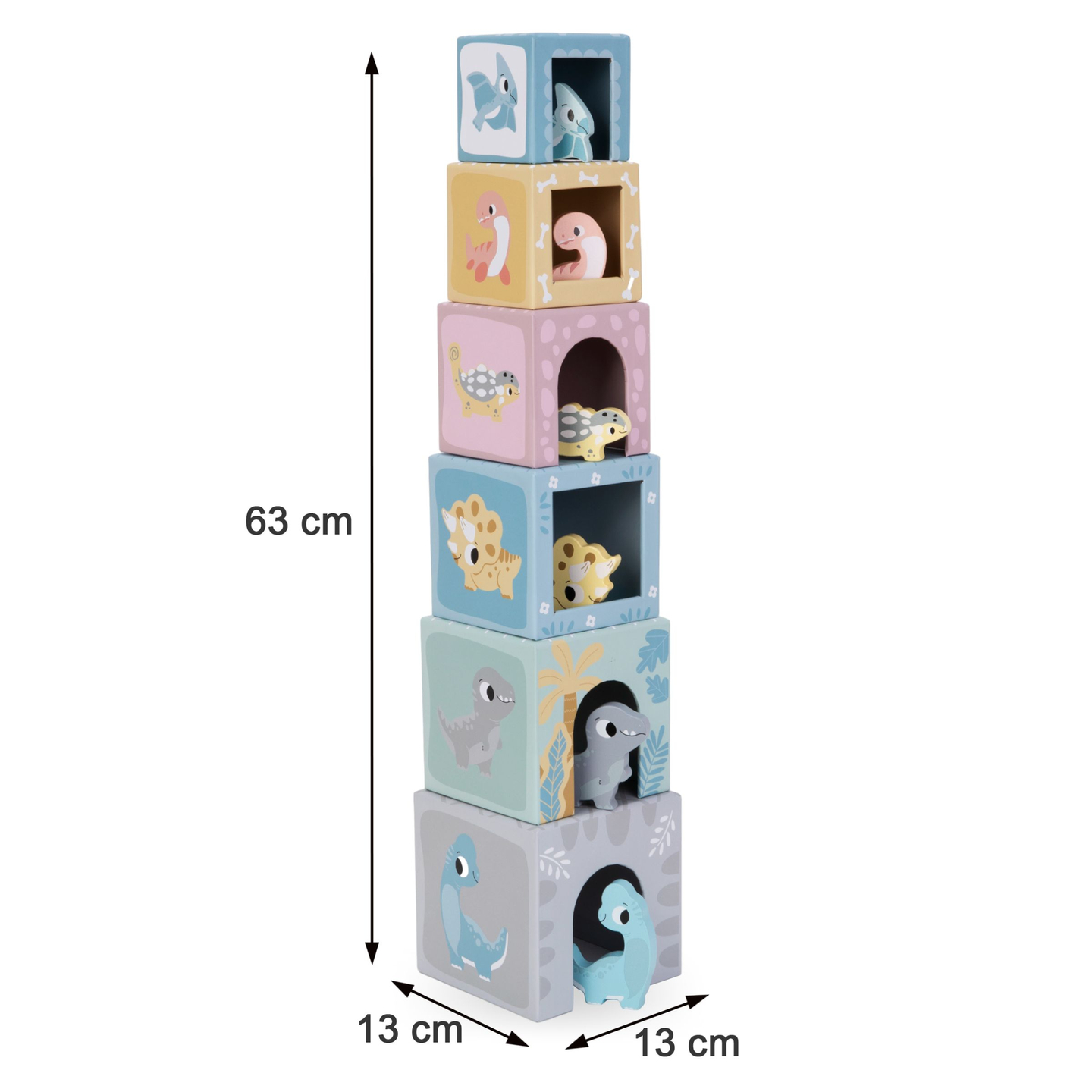 Torre di selezione con figure Dinosauri