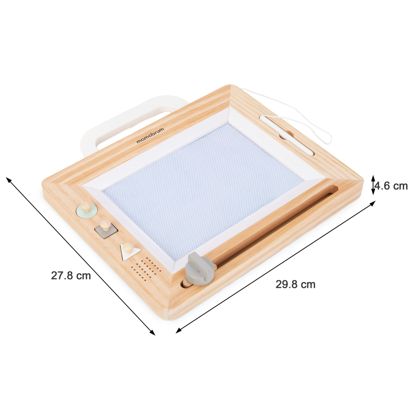 Penna stilografica in legno con timbri - tavolo da disegno