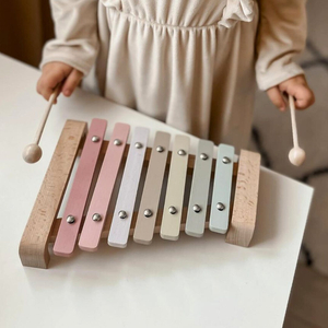 Dulcimer in legno - xilofono per bambini, colori dell'arcobaleno