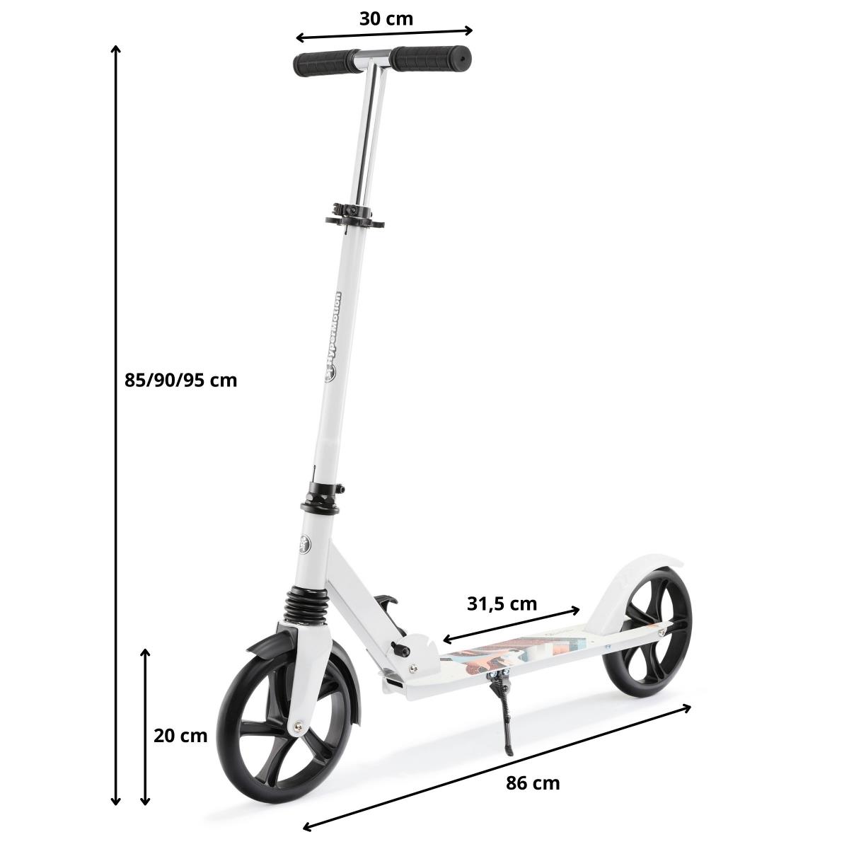 Scooter a due ruote per giovani adulti - con ammortizzatore - Hypermotion CITY SWIFT Winter Fox - 100kg