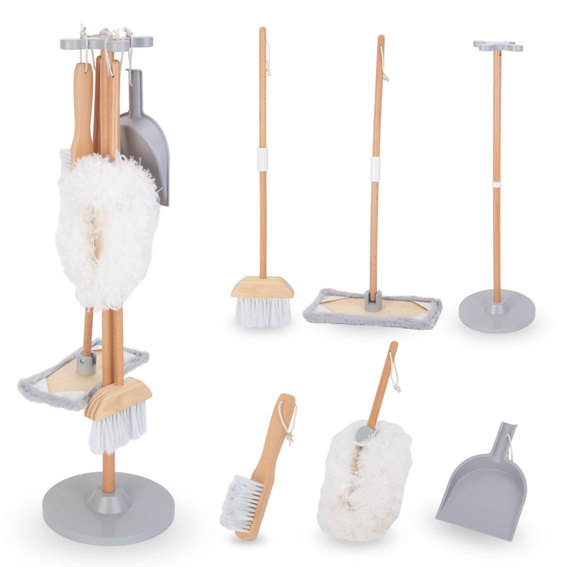Set di pulizia in legno