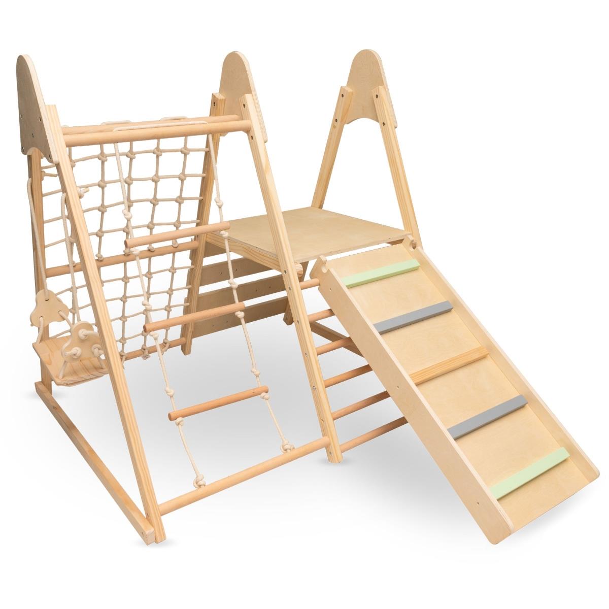 Parco giochi in legno XL 5in1