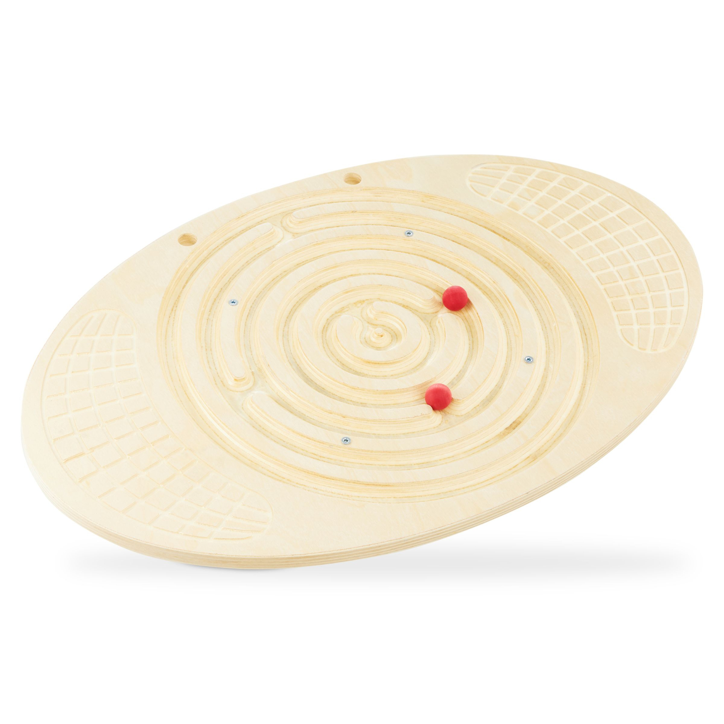 Tavola di equilibrio in legno con labirinto e palline - dondolo di equilibrio