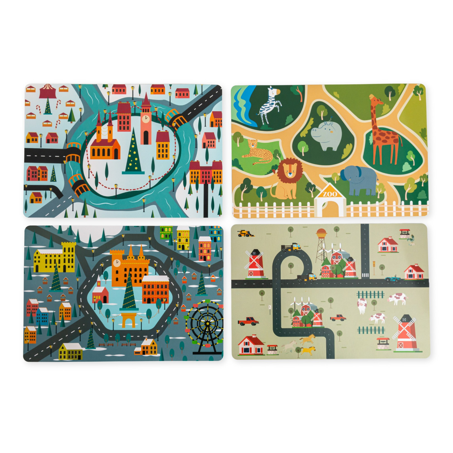 Tavola Montessori in legno 2 in 1 Cockpit per piccoli conducenti e piloti: volante, cambio, mappe di viaggio, radar