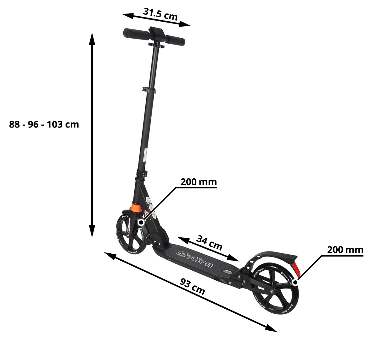 HyperMotion DRAGSTER scooter da città Nero