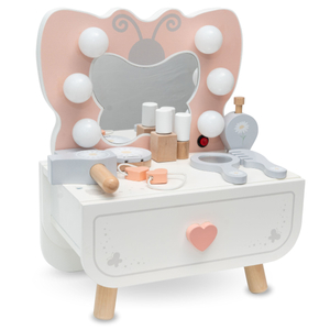 Mini toletta in legno con illuminazione a LED - Butterfly