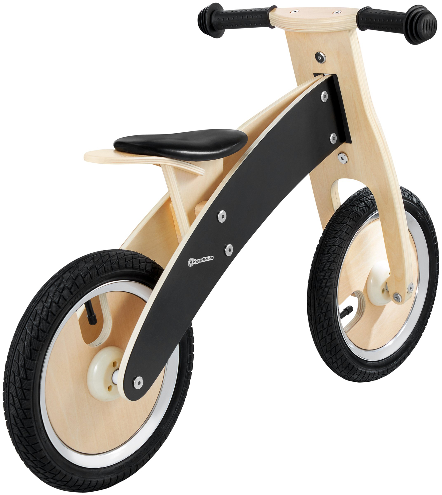 JAMES HyperMotion bicicletta da jogging in legno - ruote gonfiabili - nero