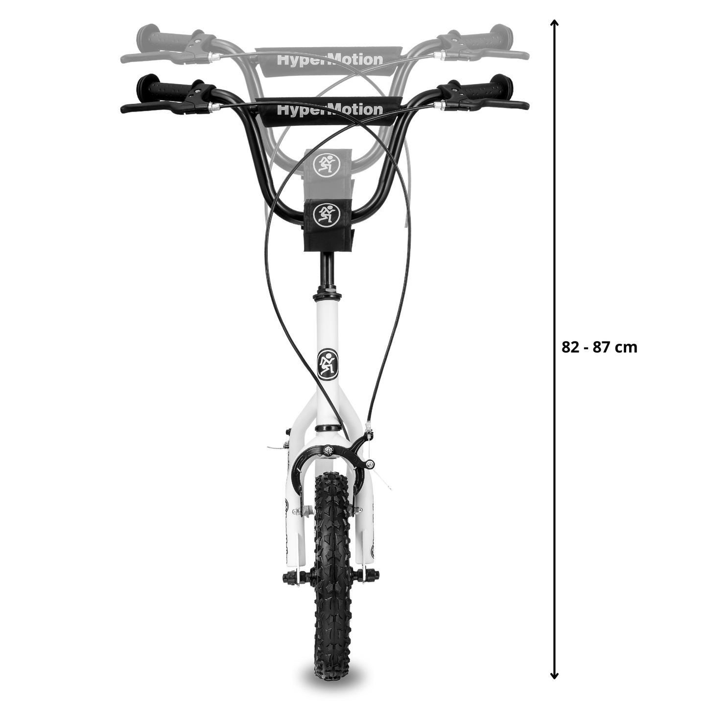 Monopattino HyperMotion VIVA 12 (ruote pompate da 30 cm) - Bianco