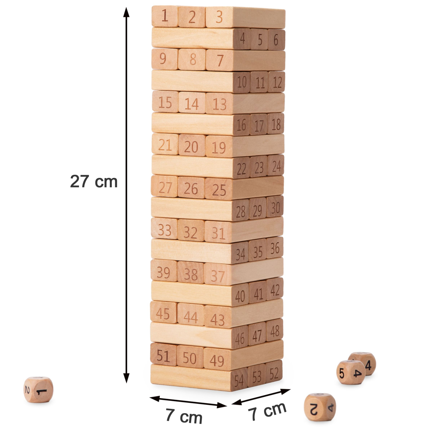 Blocchi - gioco arcade in legno Torre - Numeri