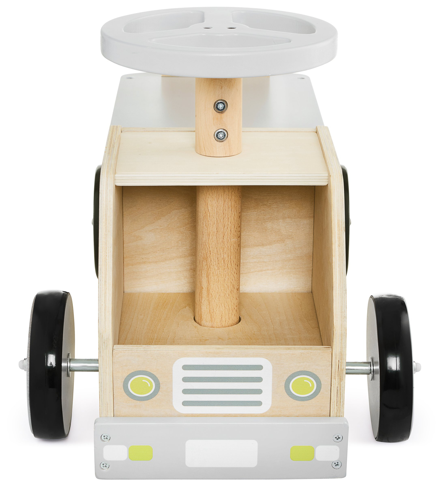 Bicicletta di legno, auto, auto con blocchi