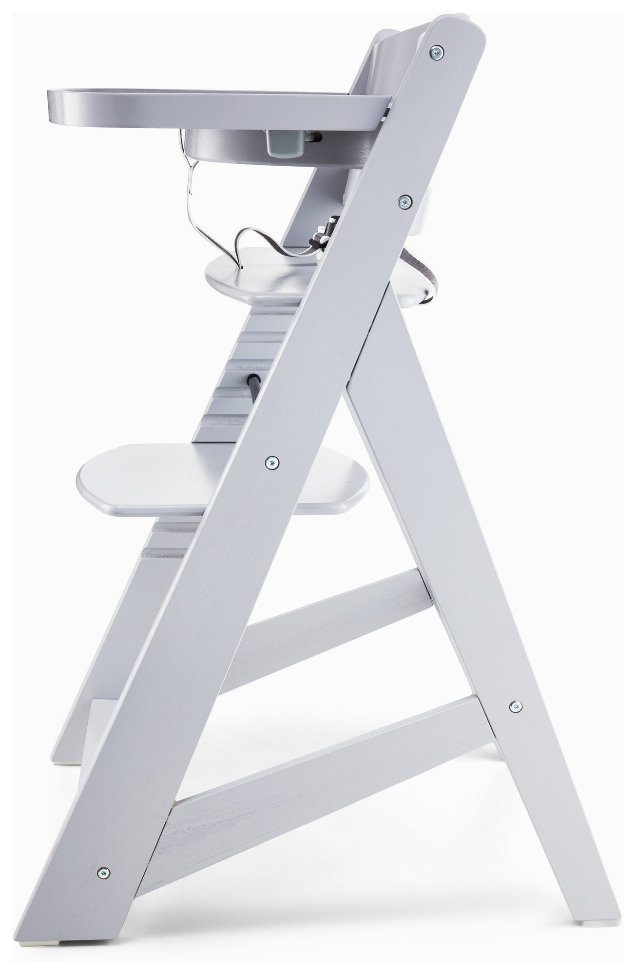 Sedia per alimentazione in legno Moby-System WOODY - colore grigio