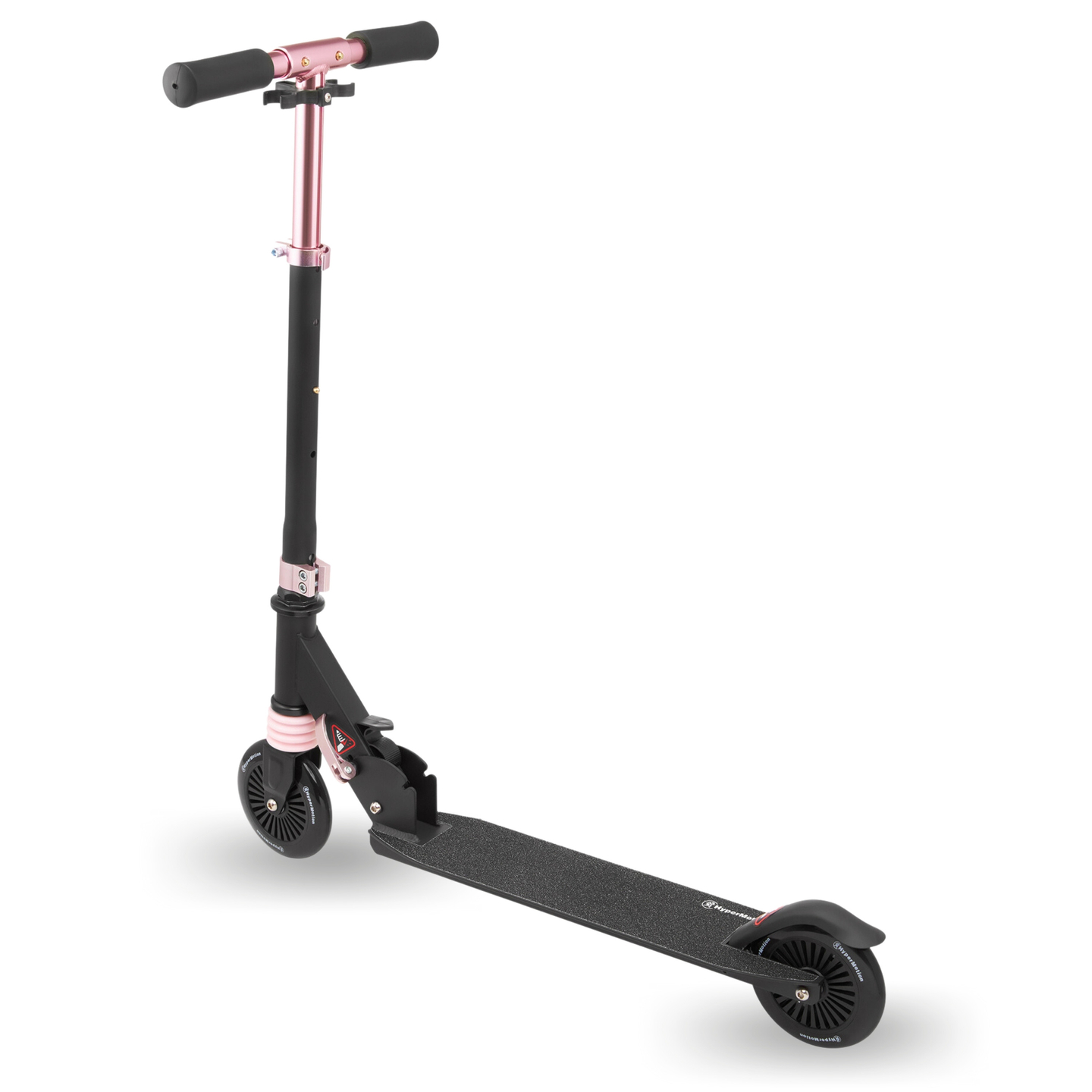 Monopattino a due ruote con ammortizzatore WALLY 4-9 anni da HyperMotion nero-rosa