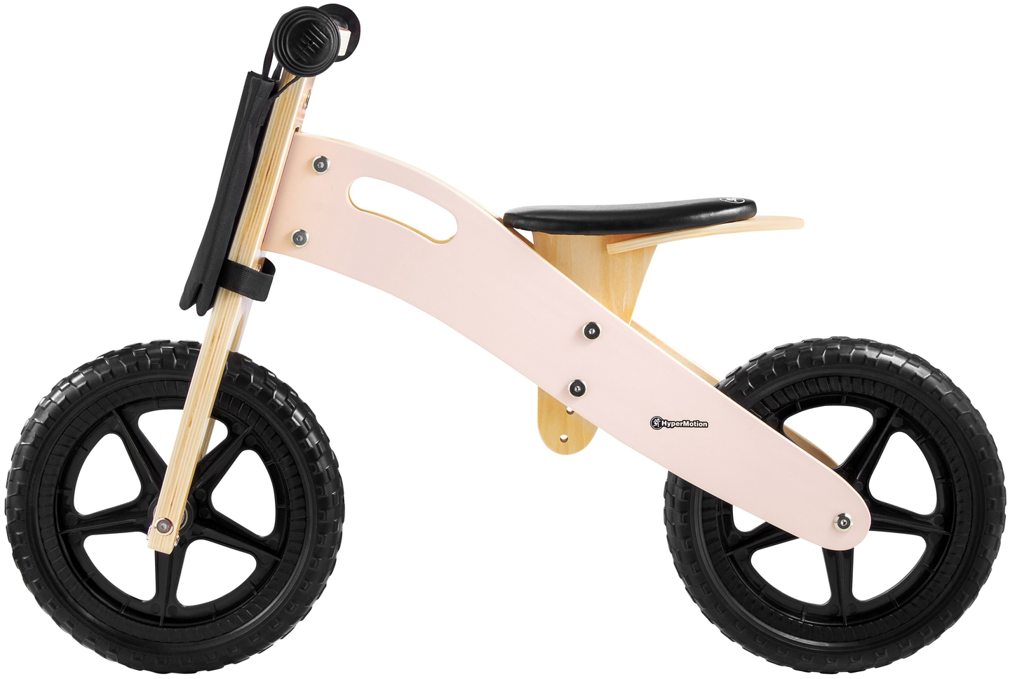 Bicicletta da jogging in legno HyperMotion LEXI - ruote in schiuma, super leggera - rosa