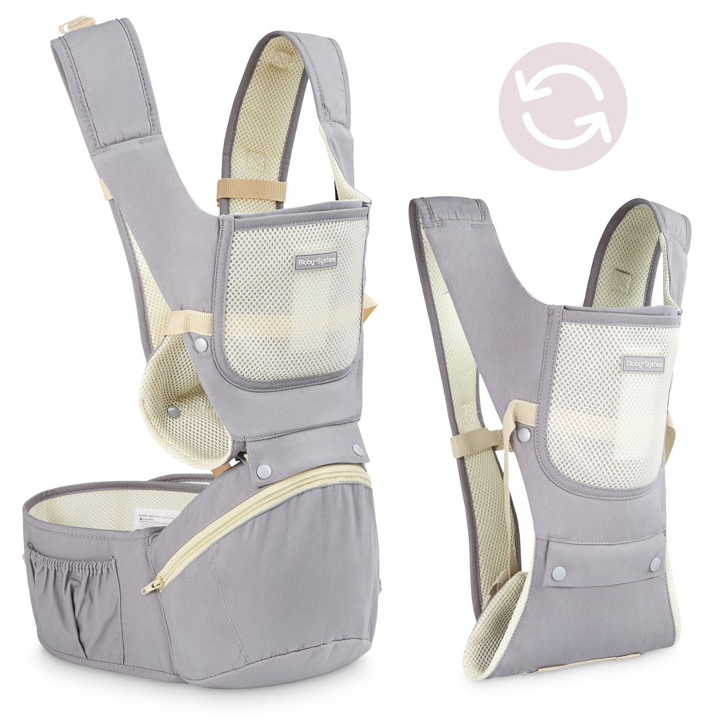 Marsupio ergonomico - AMY 10in1 - 0-36 mesi, grigio