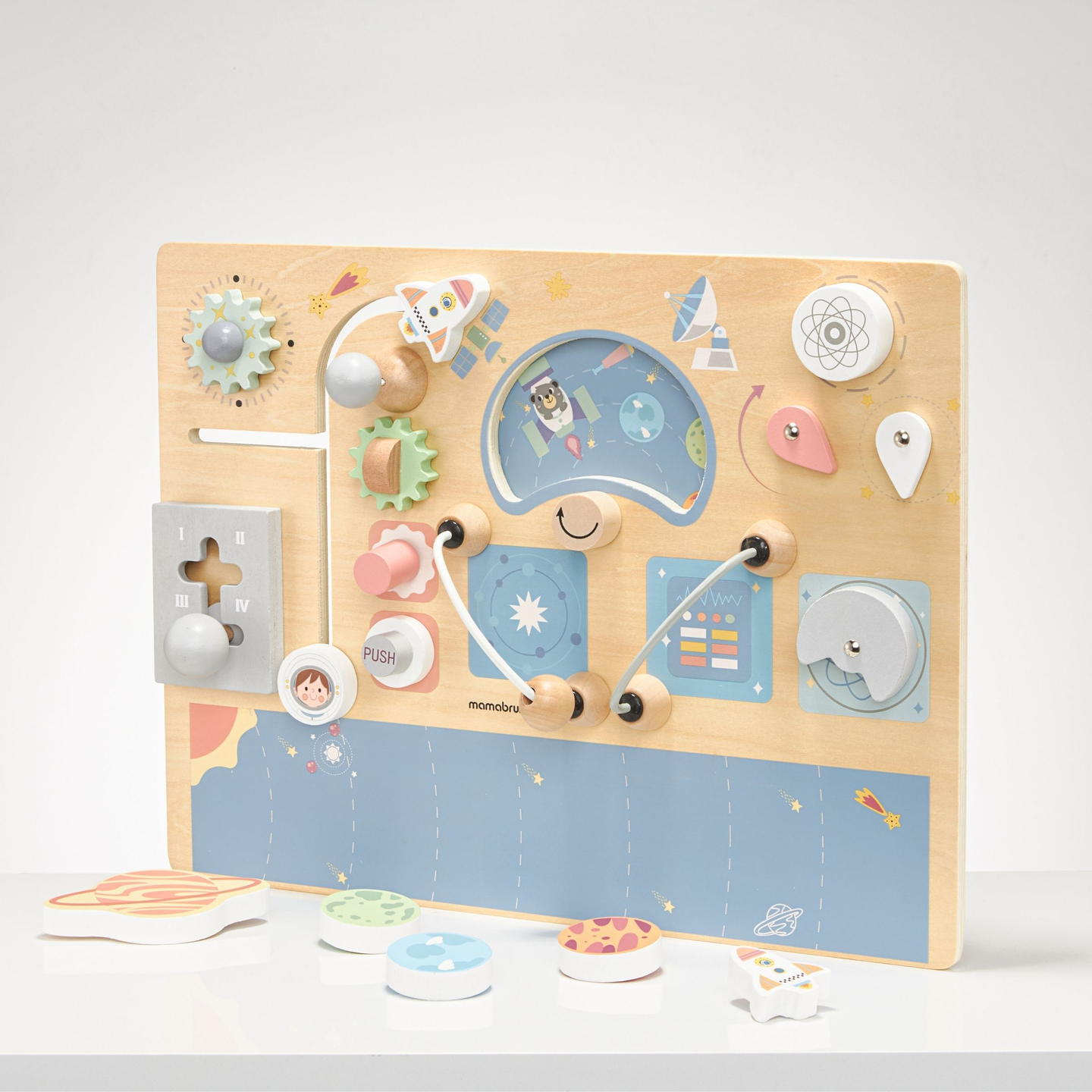 Tavola manipolativa di legno - Cosmos