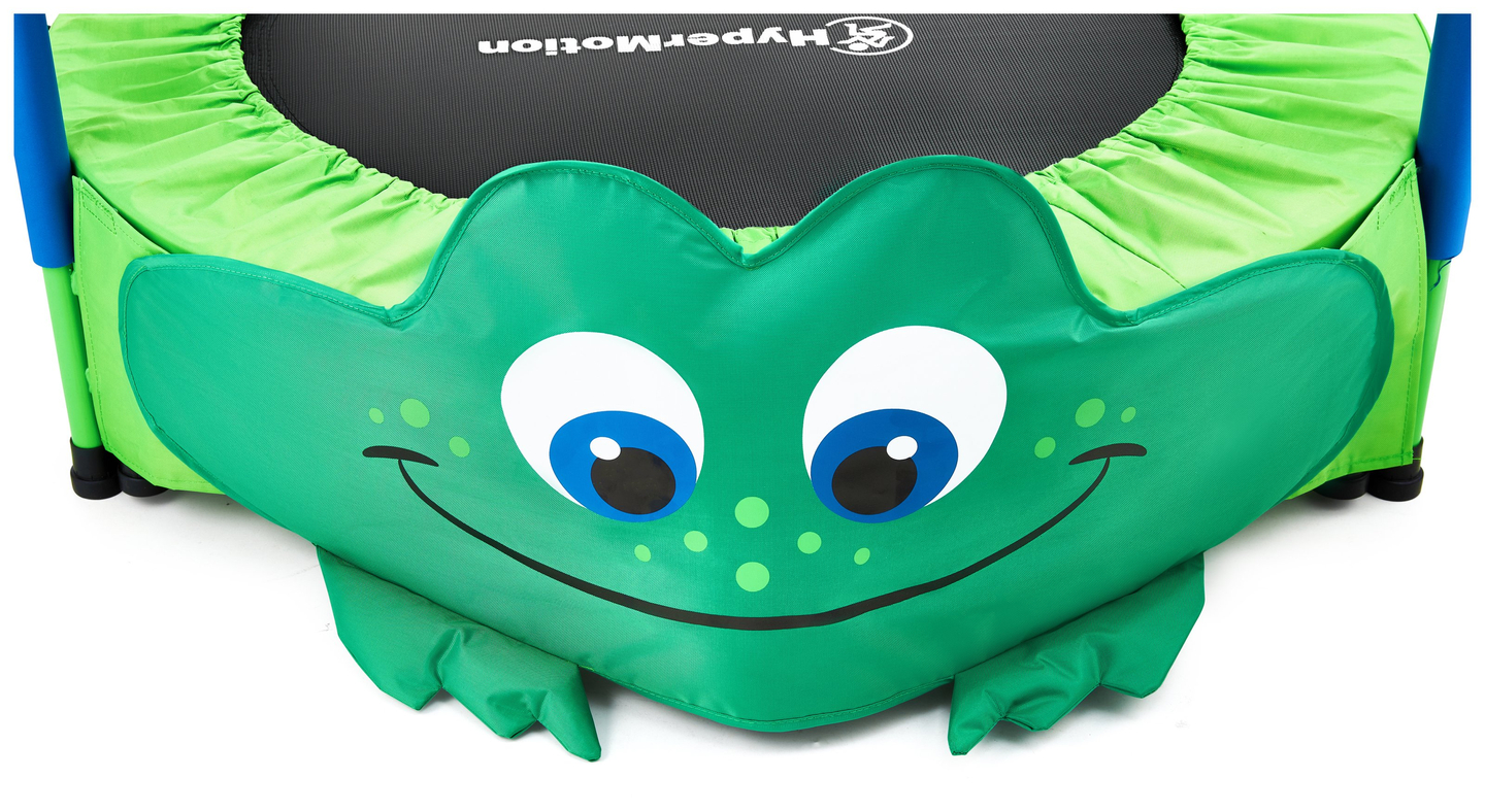 Frog - mini trampolino per bambini - con maniglia - 50 kg max - 91 cm - per casa e giardino