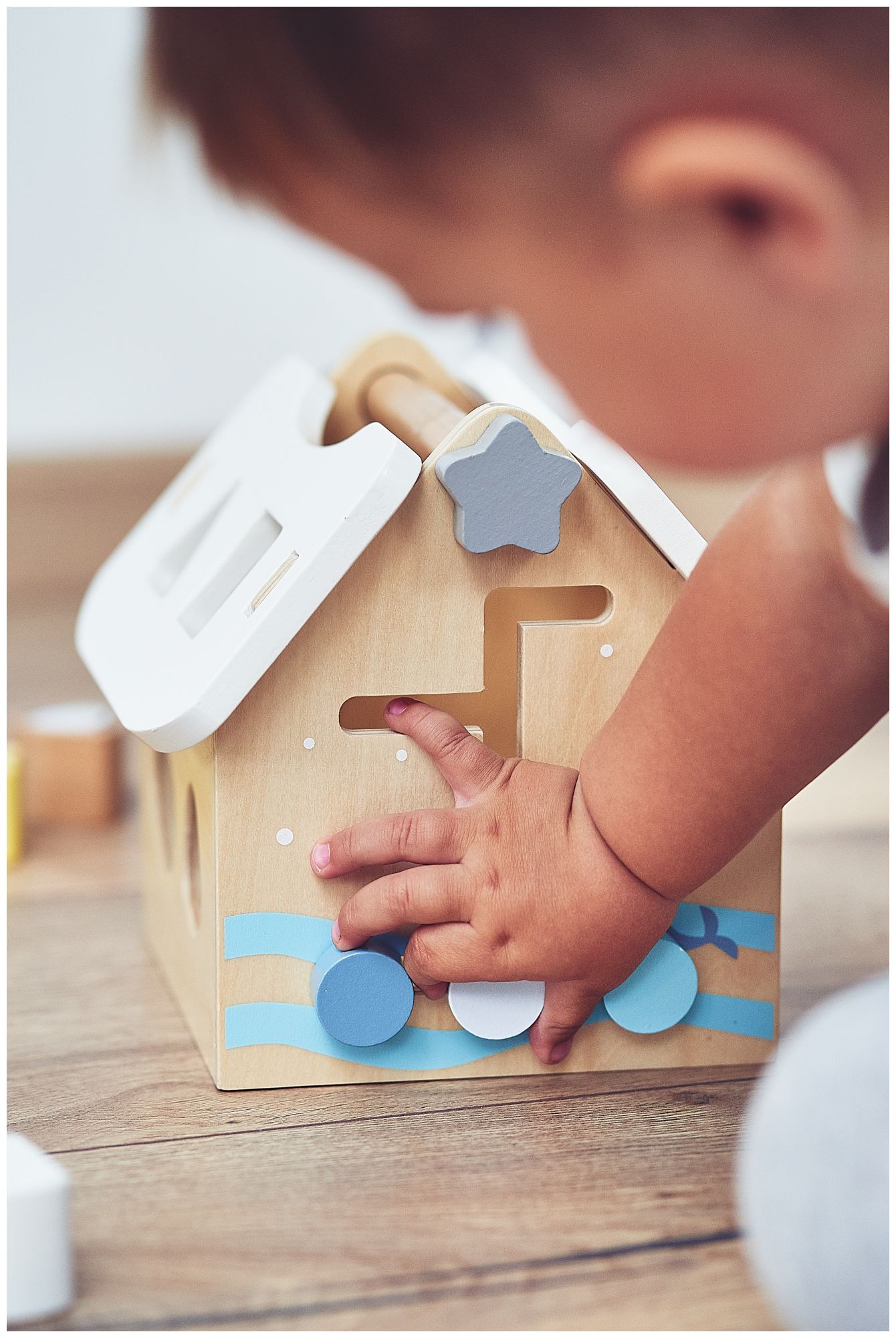 Sorter - casetta educativa in legno con blocchi