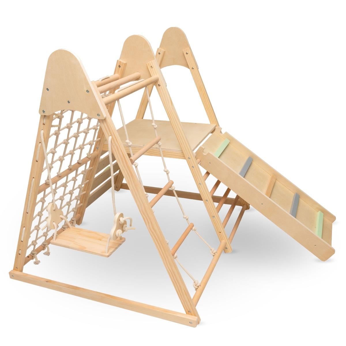 Parco giochi in legno XL 5in1