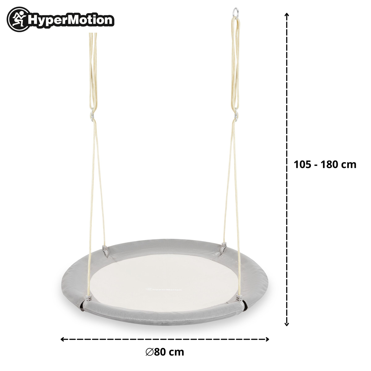 Altalena doppia con accessori - struttura in acciaio - nido di cicogna, dondolo e amaca
