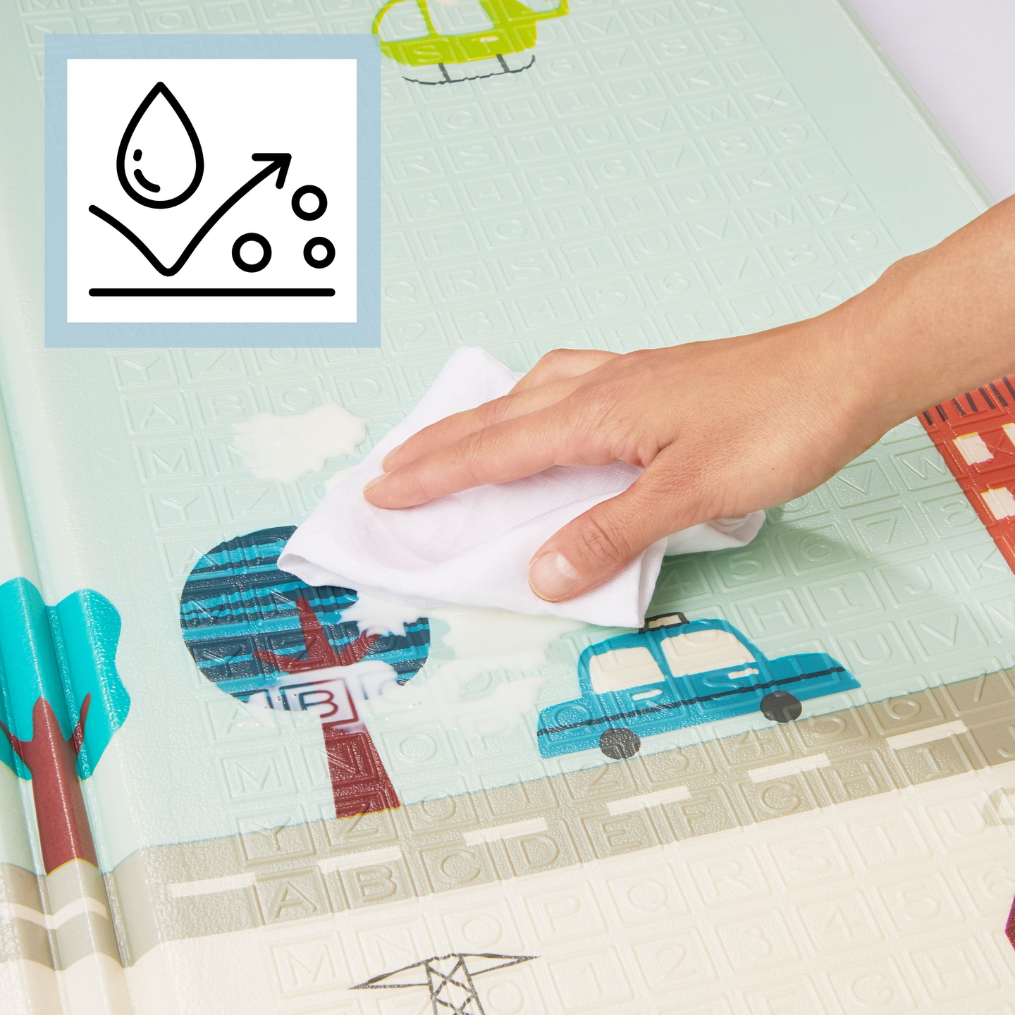 Tappetino in schiuma bifacciale XXL - pieghevole 1 CM (montagna e strada)