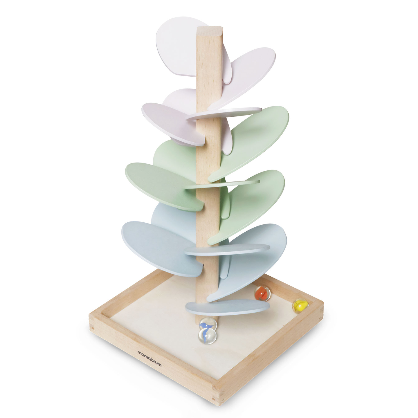 Culodromo in legno - albero sonoro con palline