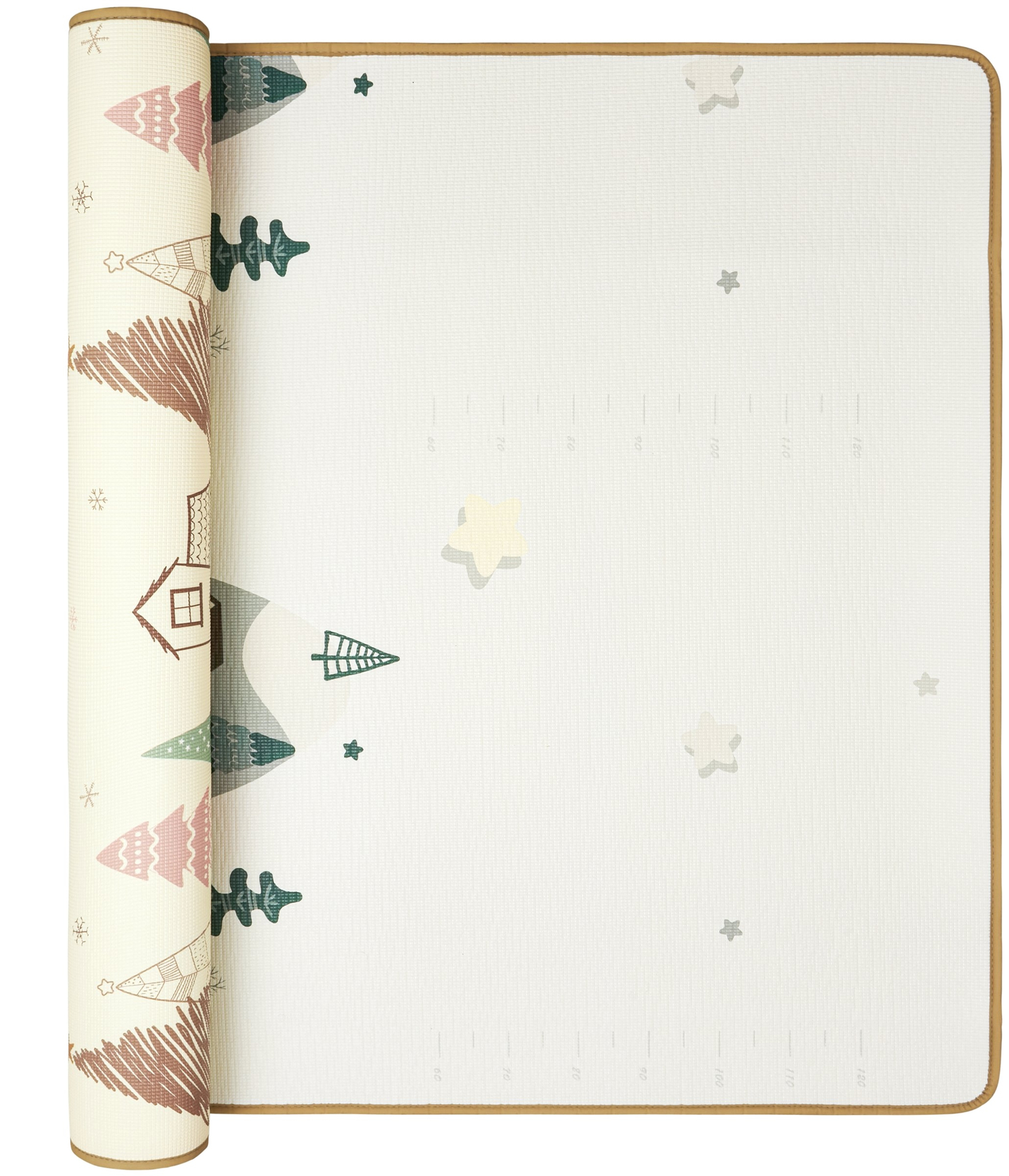 Tappetino in schiuma bifacciale XXL - rotolo 1 CM (foresta e montagne)