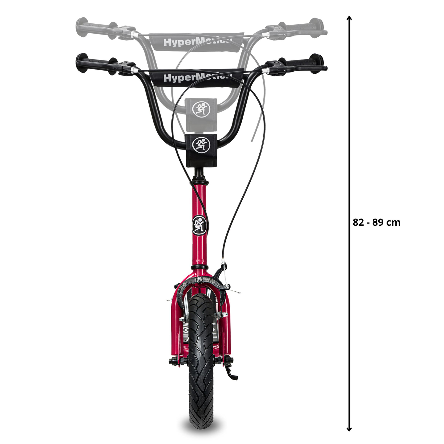 Monopattino HyperMotion RUBY 12 (ruote gonfiabili da 30 cm) - fucsia/magenta