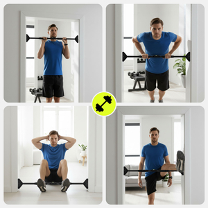 Barra per trazioni regolabile HyperMotion 70–100 cm, 200 kg, nera