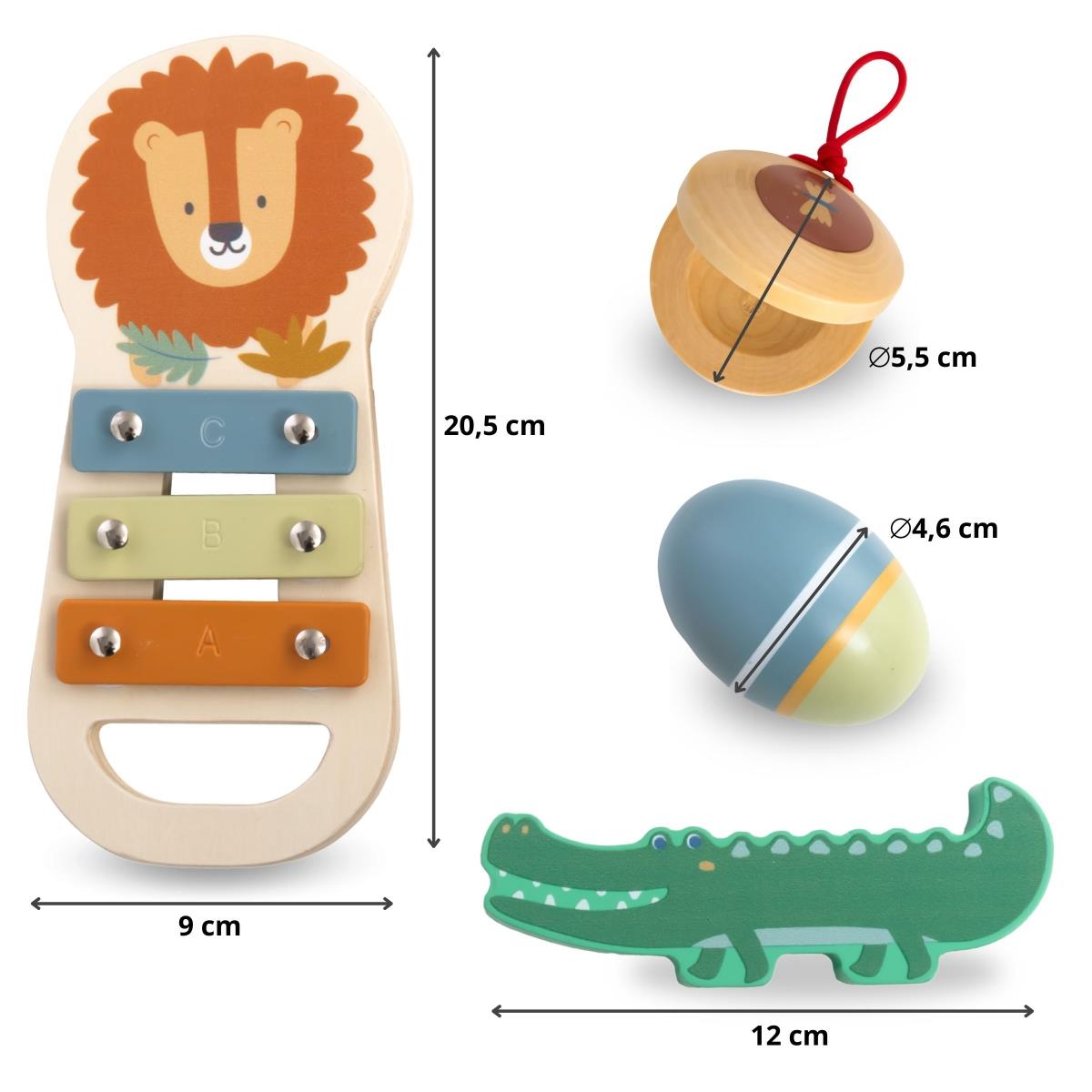 Set di strumenti musicali Africa