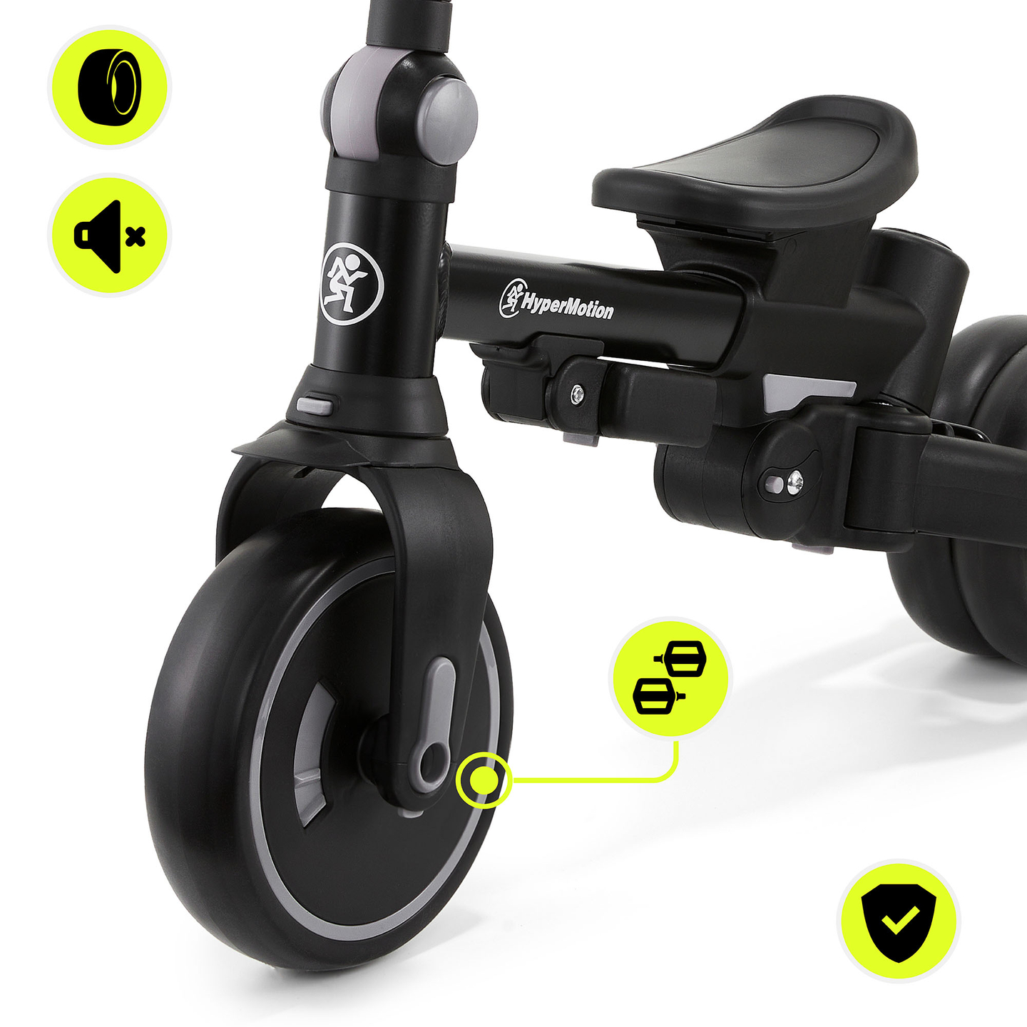 Triciclo multifunzionale 8in1 TOBI FOREST - grigio