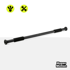 Barra per trazioni regolabile HyperMotion 80-130 cm, 150 kg, nera
