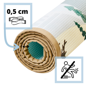 Tappetino bifacciale in schiuma - paese delle fate / città d'inverno