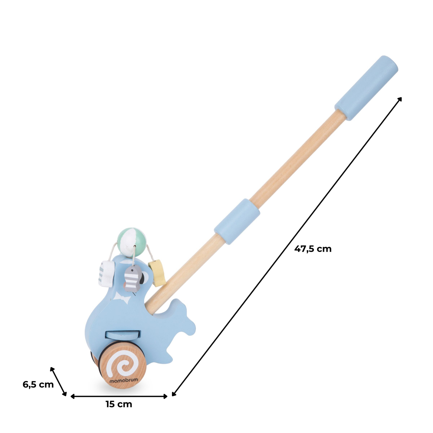 Guarnizione in legno con asta di spinta - spintore