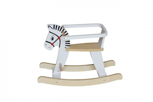 Cavallo a dondolo in legno con ringhiera K11