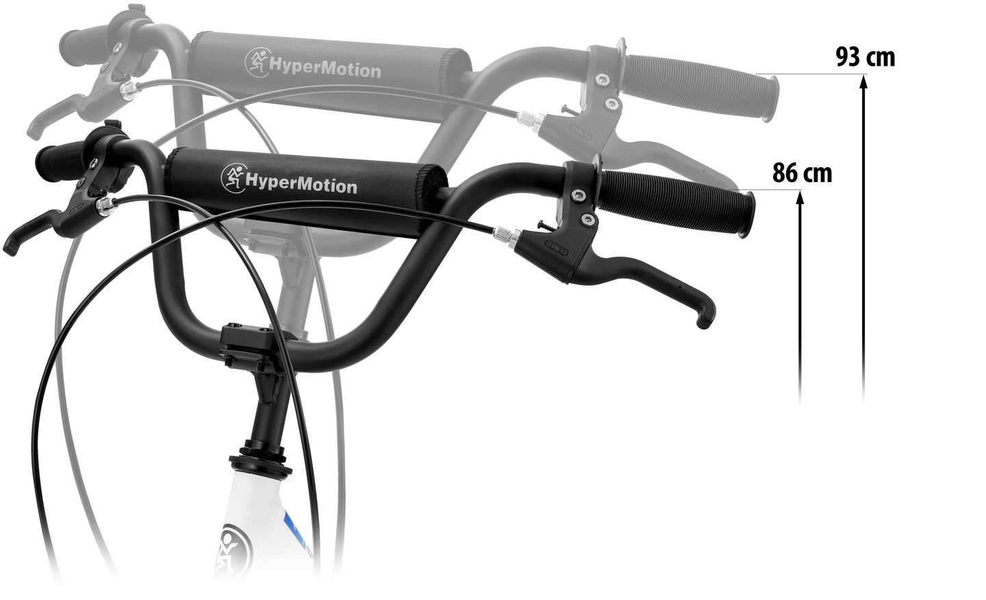 Monopattino da città HyperMotion RIVA con ruote gonfiabili da 50 cm e 40 cm