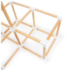 Grande parco giochi domestico XXL in legno - scivolo, scala, parete d'arrampicata, cubi per arrampicata