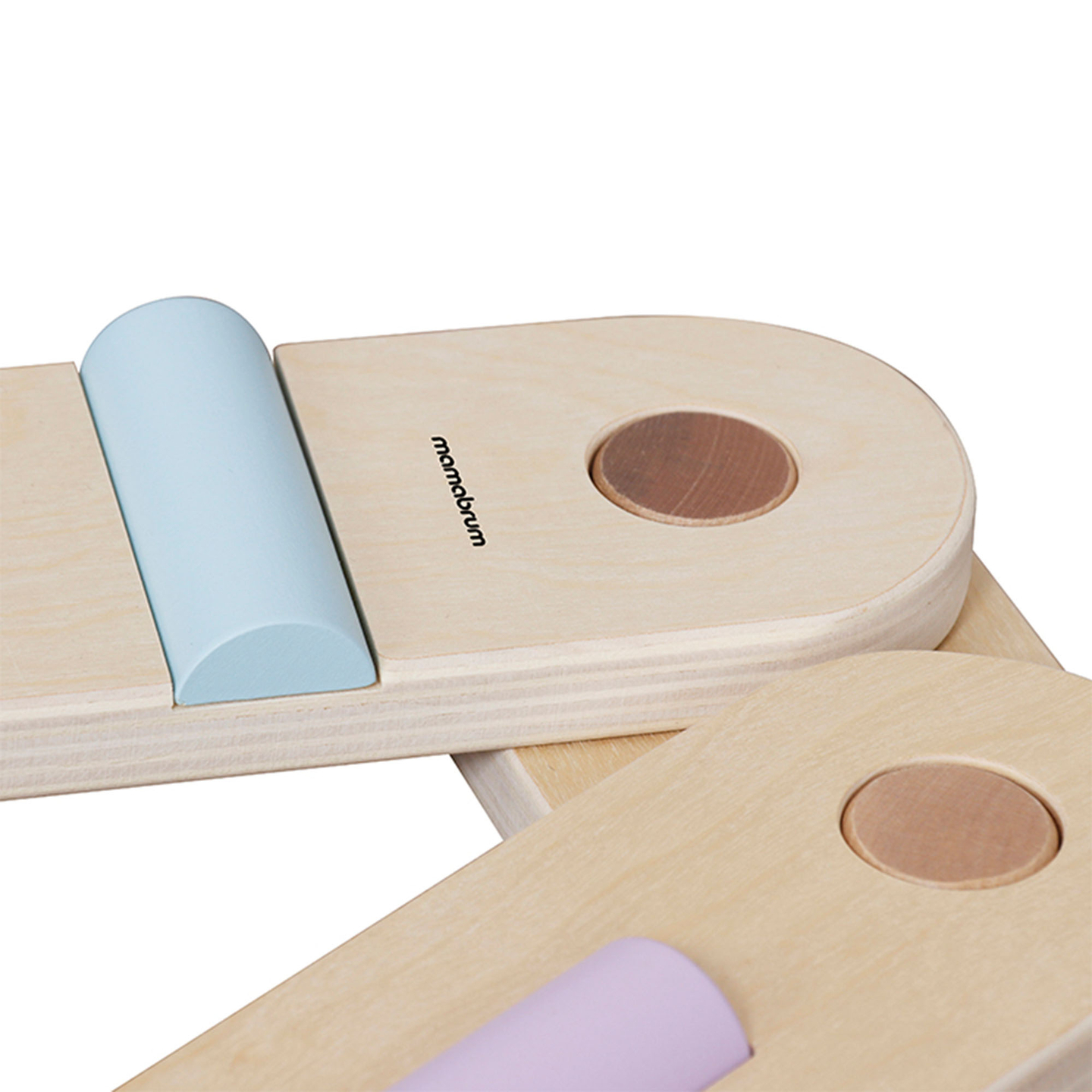 Grande percorso sensoriale in legno - pista di equilibrio - 9 elementi