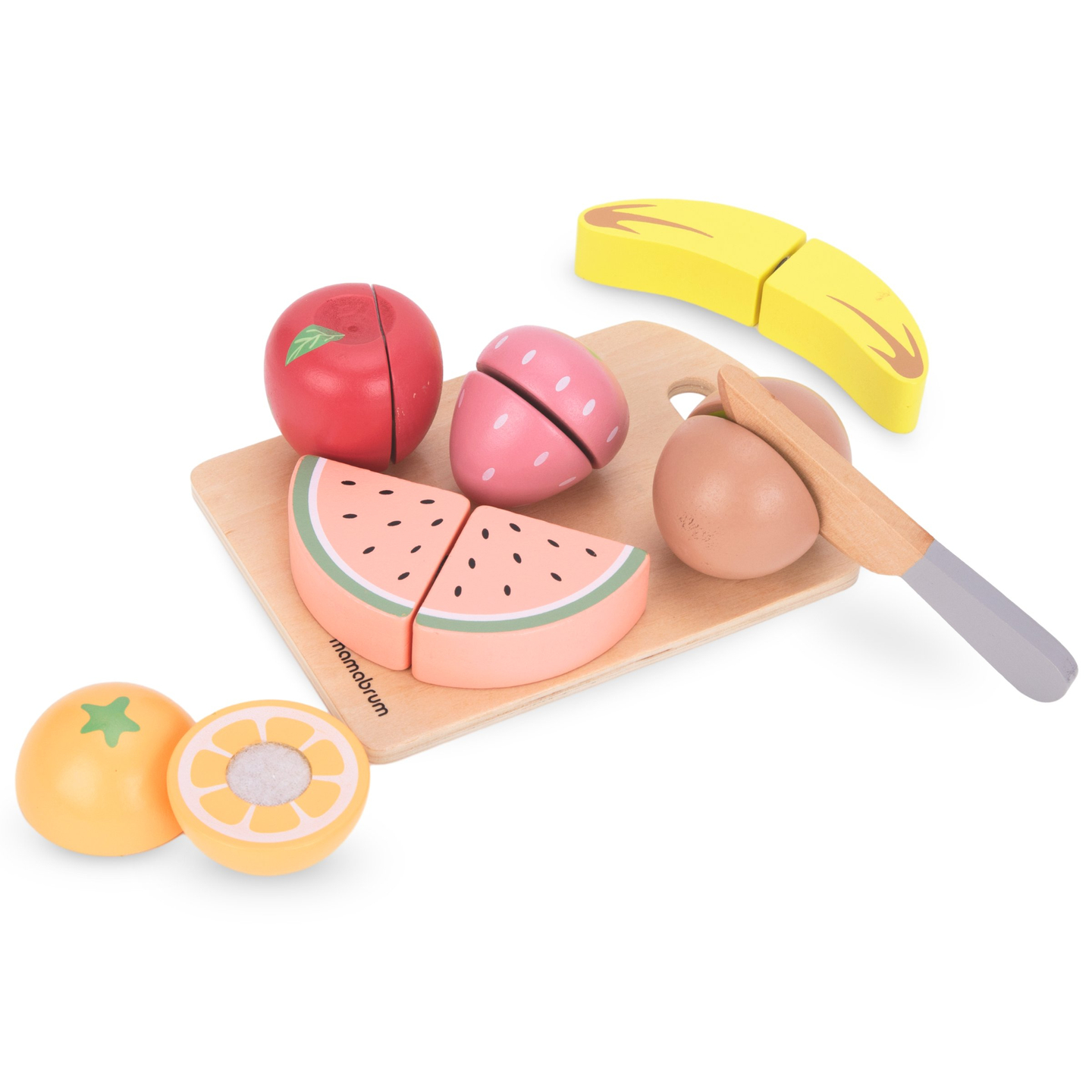 Set di frutta da taglio in legno