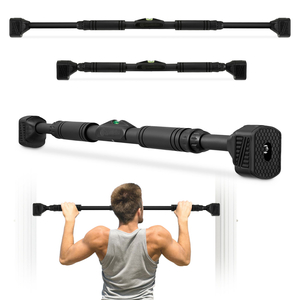 Barra per trazioni regolabile HyperMotion 74-100 cm, 200 kg, nera