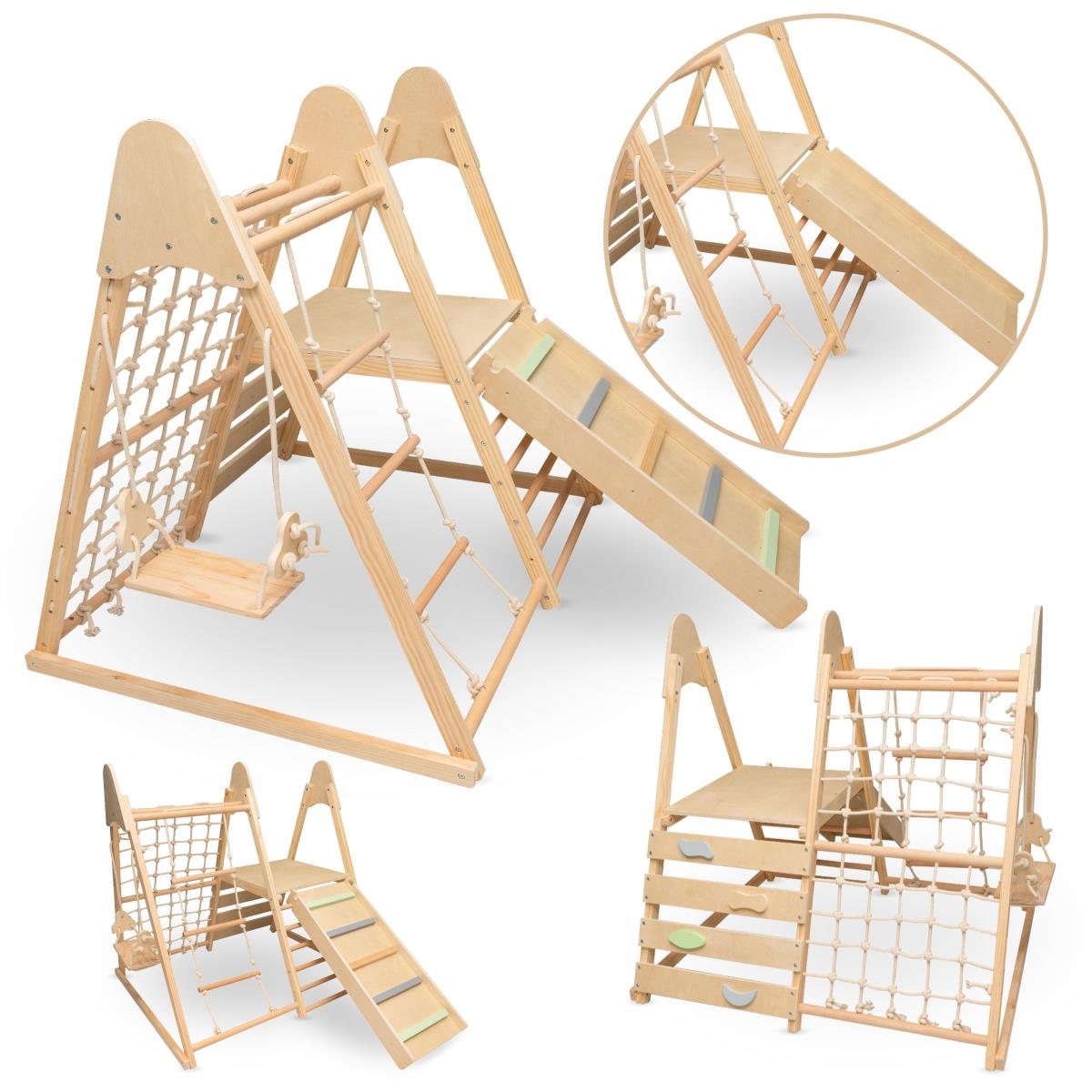 Parco giochi in legno XL 5in1