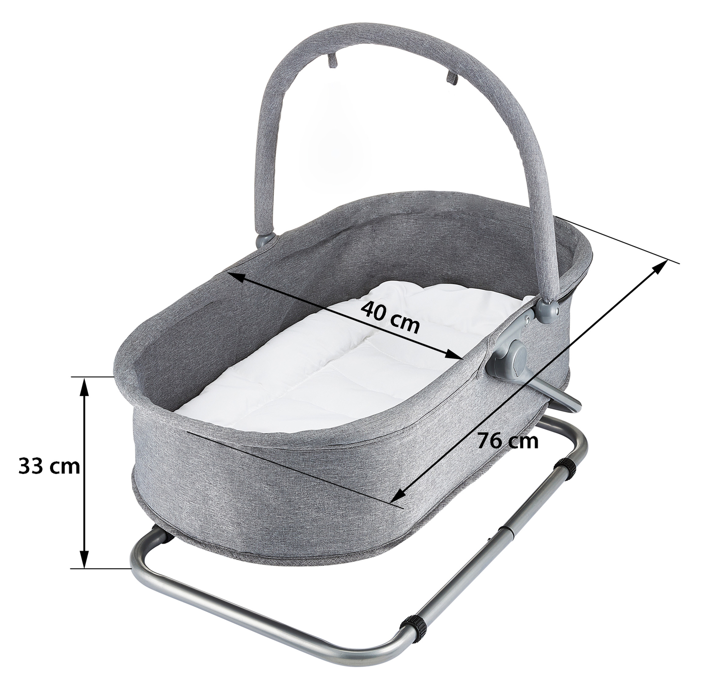 Lettino + Seggiolino + Culla 3 in 1 - Moby-System MILA